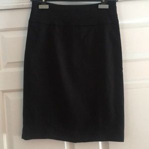 Classic black pencil skirt